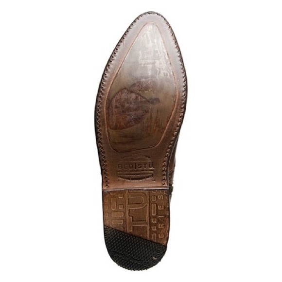 new Bed Stu ❉ Handmade Ankle Bootie ❉ Teak Rustic - Picture 6 of 10